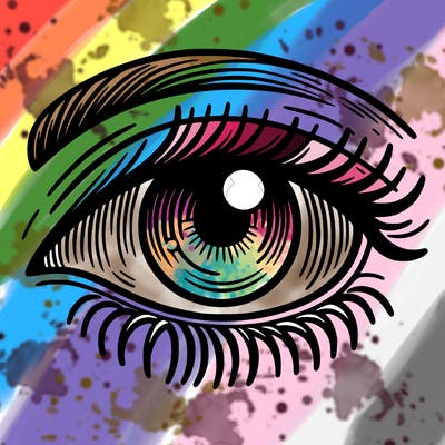 a eye