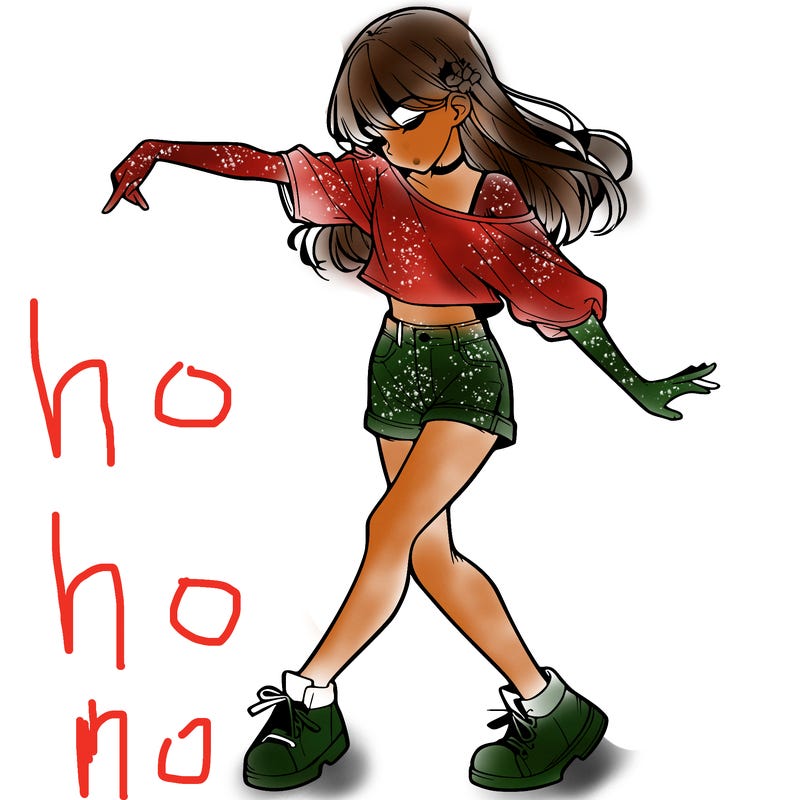 realistic girl danceing