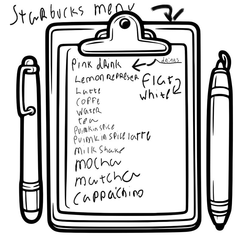 blank clip board with pen