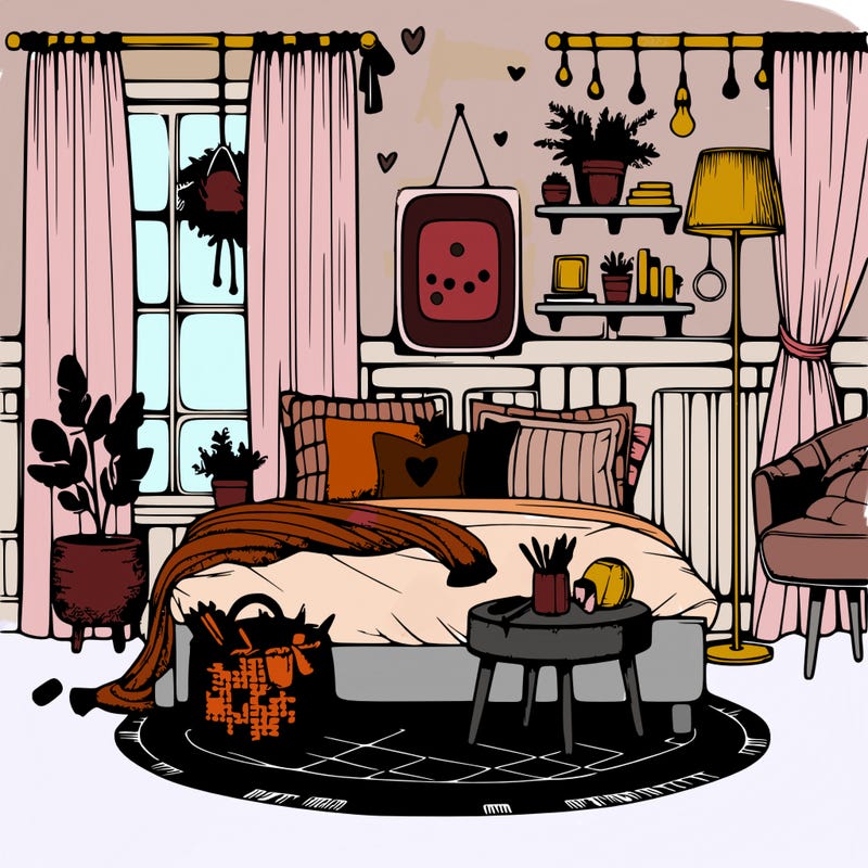 cozy realistic chic bedroom decor