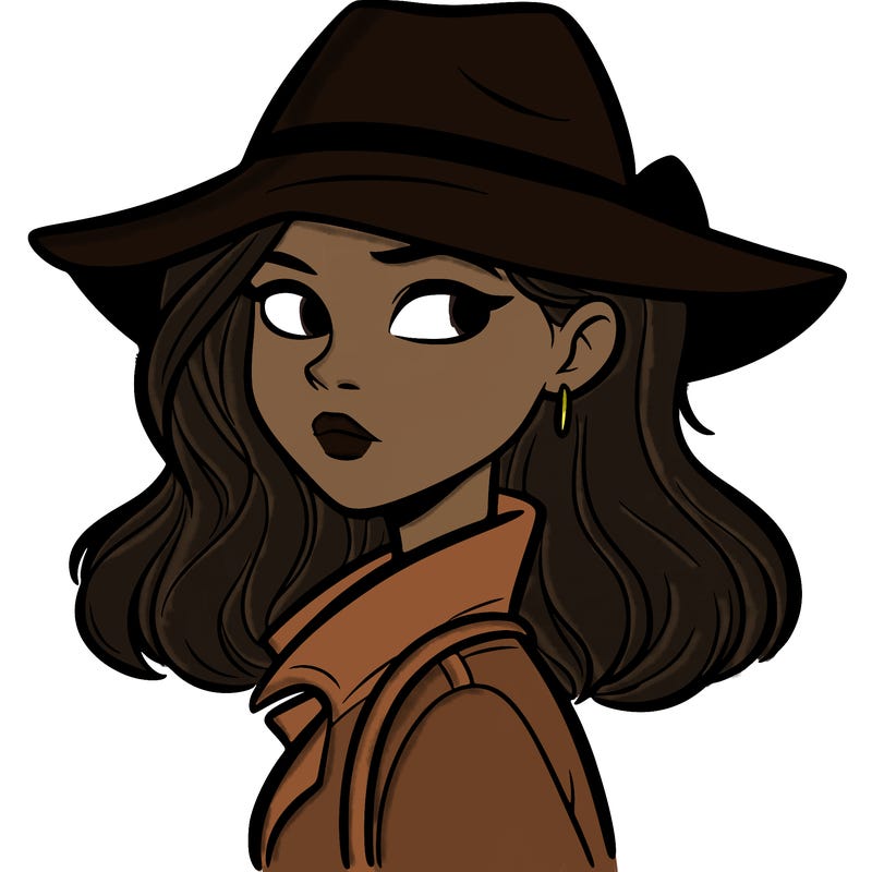 mysterious girl looking sideways