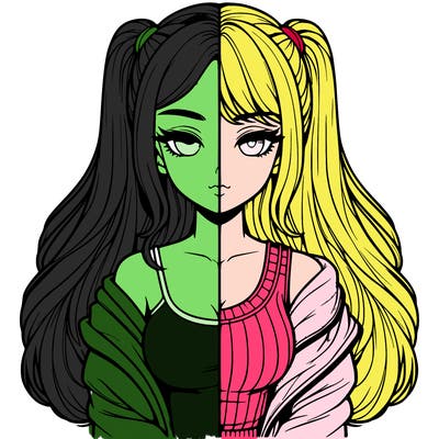 realistic girl split