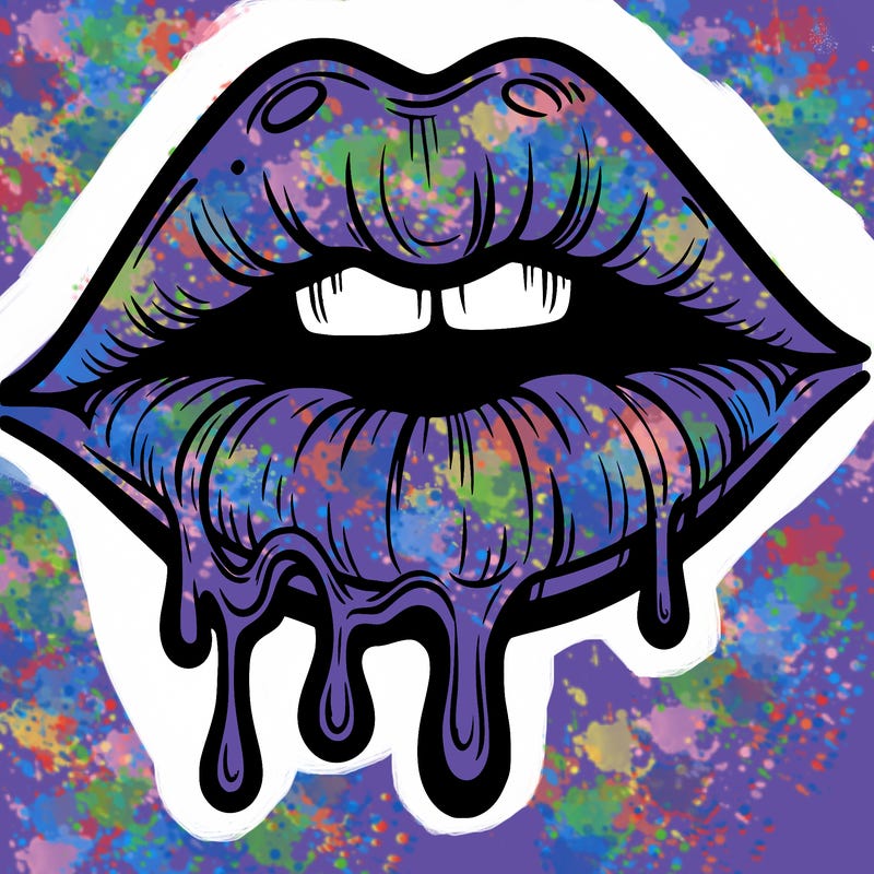 lips that look realistic and drip