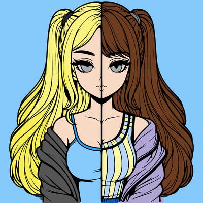 realistic girl split