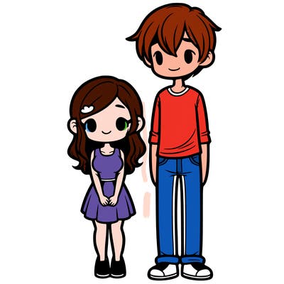 short boy with his tall girlfriend