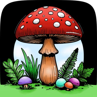 mushroom realistic