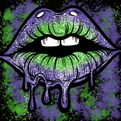 lips that look realistic and drip