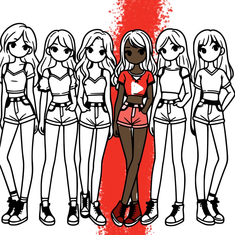 a group of girls wearing crop tops and shorts