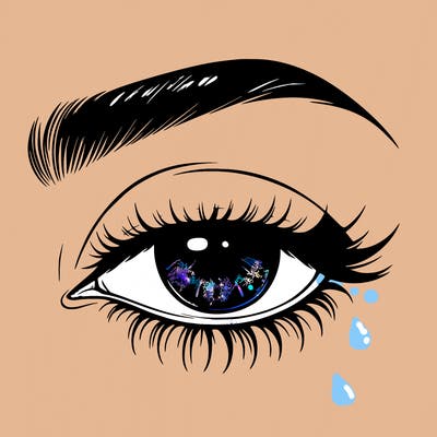 eye closed realistic