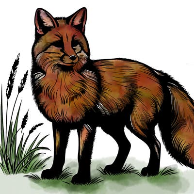 realistic fox