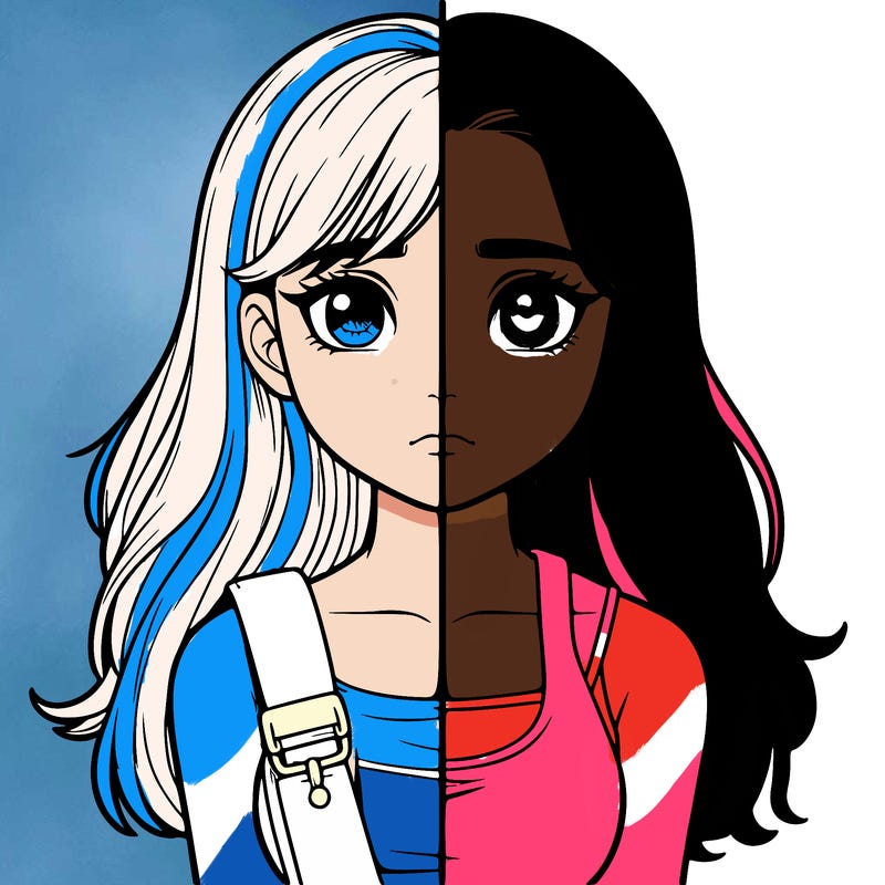 realistic girl split