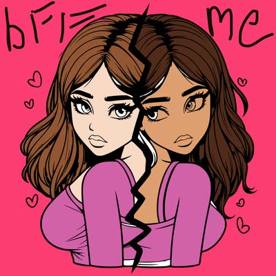 realistic girl split