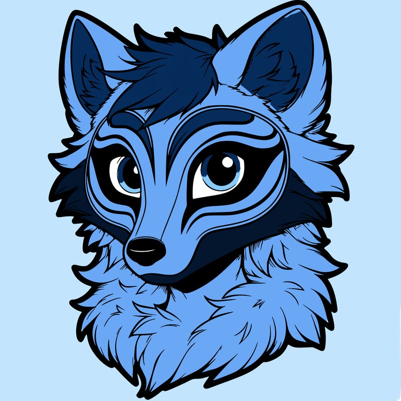 therian with fox mask