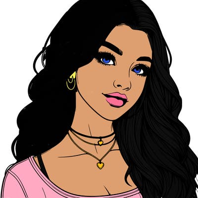 detailed realistic girl