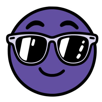 emoji with sunglasses
