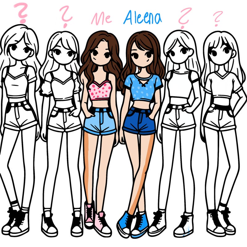 a group of girls wearing crop tops and shorts