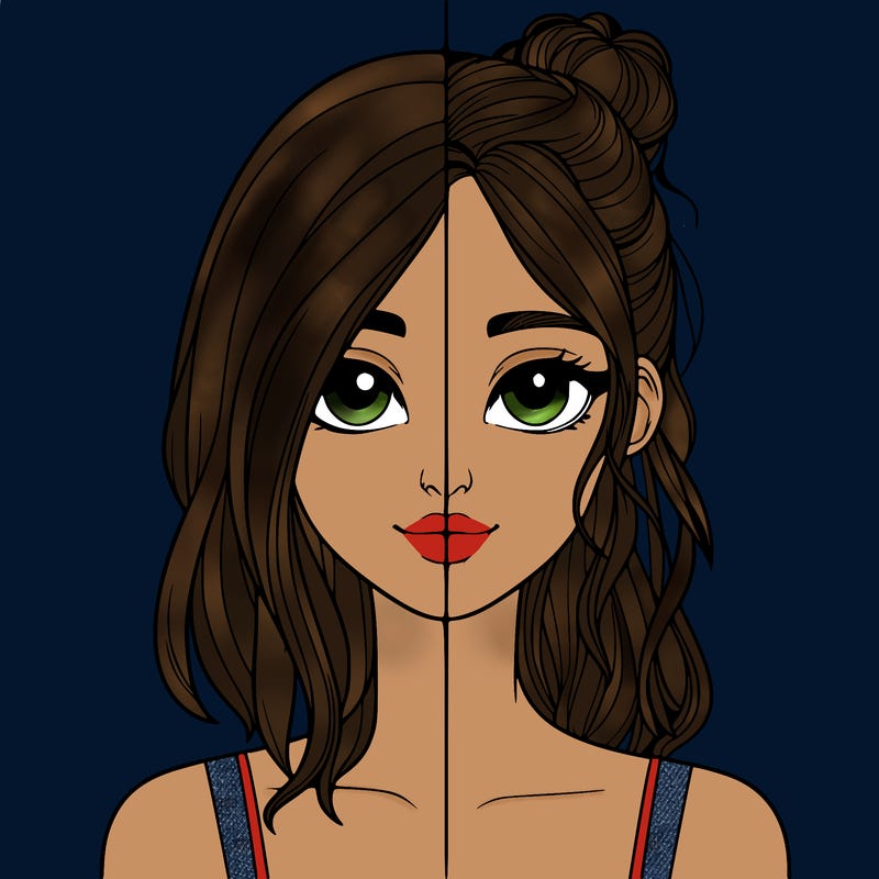 realistic girl split