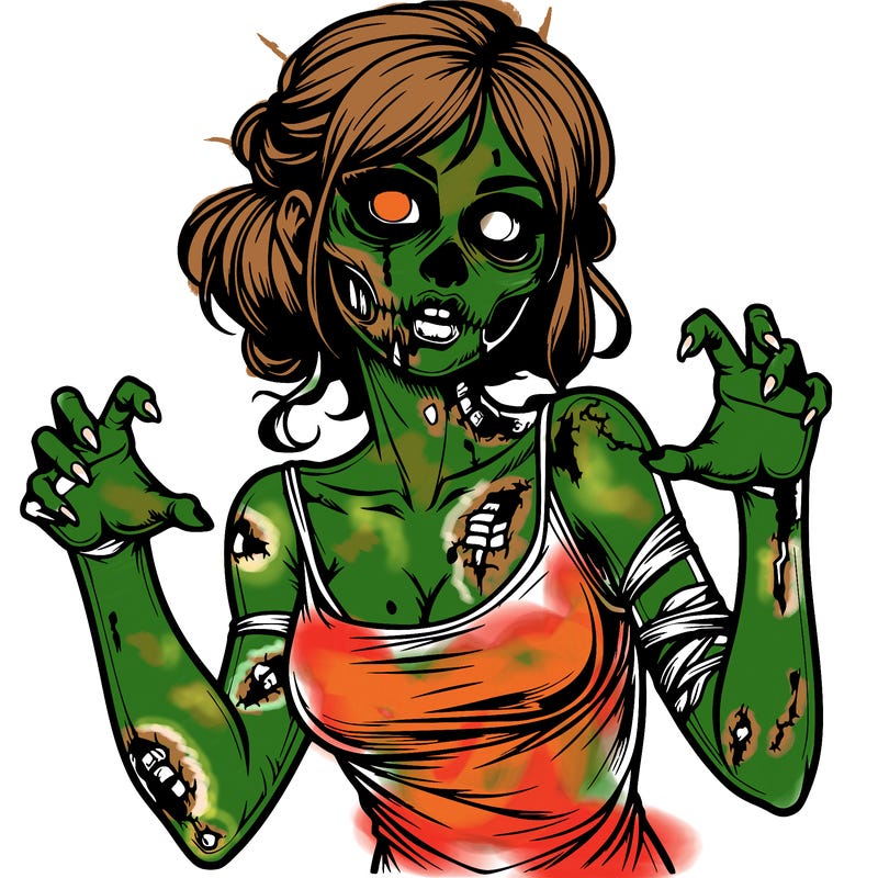 realistic zombie girl