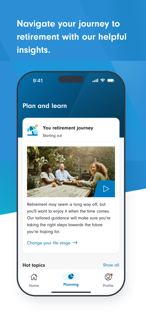 Fidelity PlanViewer app showing retirement planning journey insights and tailored guidance for users