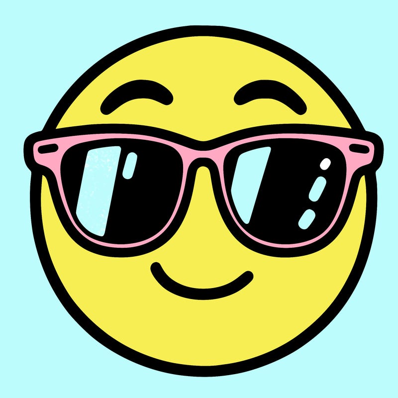 emoji with sunglasses