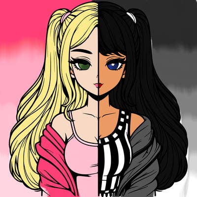 realistic girl split