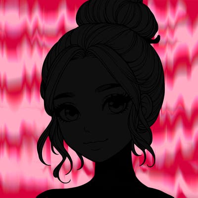 realistic pretty girl with hair in bun