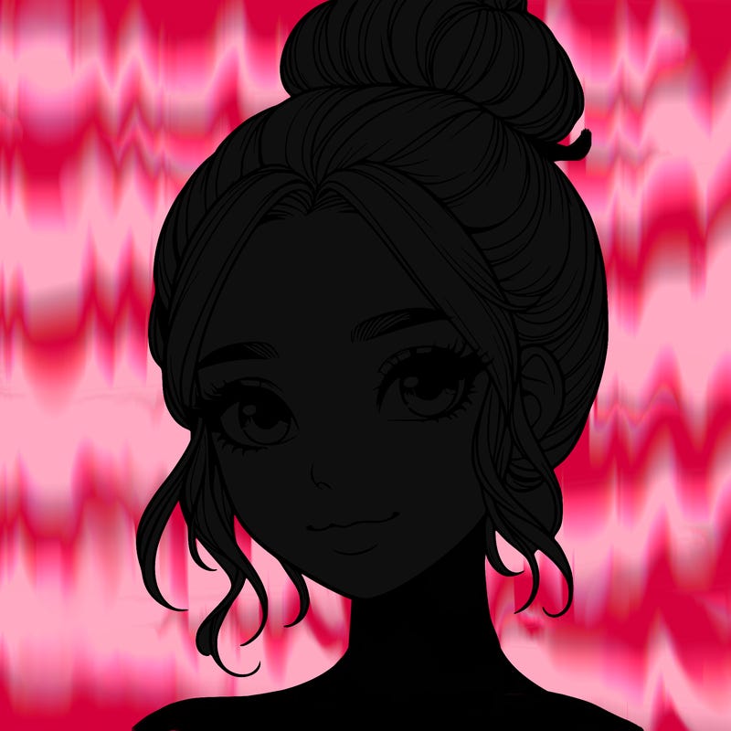 realistic pretty girl with hair in bun