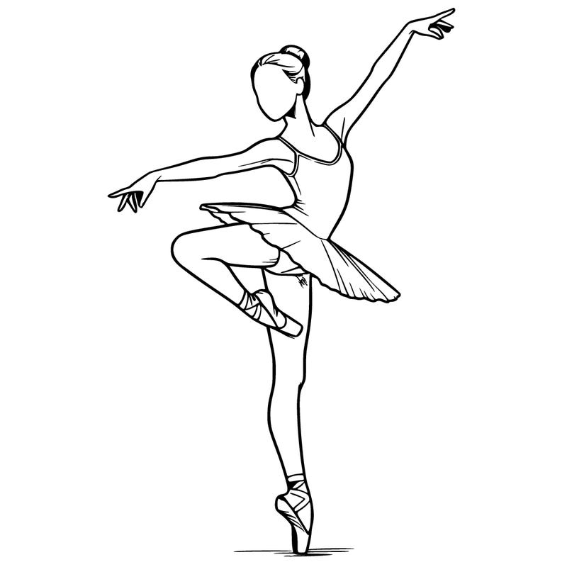 realistic person doing ballet