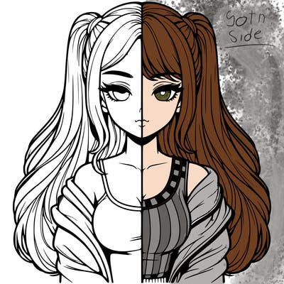 realistic girl split