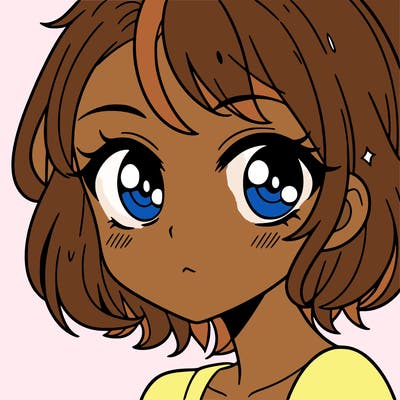 a girl with sharp eyes