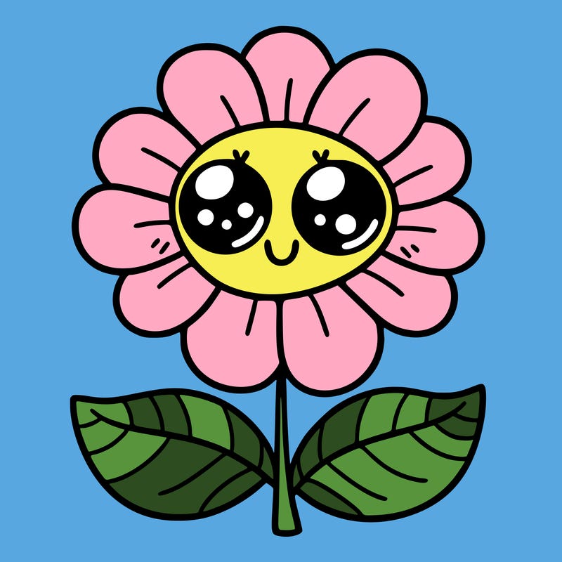 flower with eyes