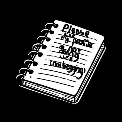 blank note book