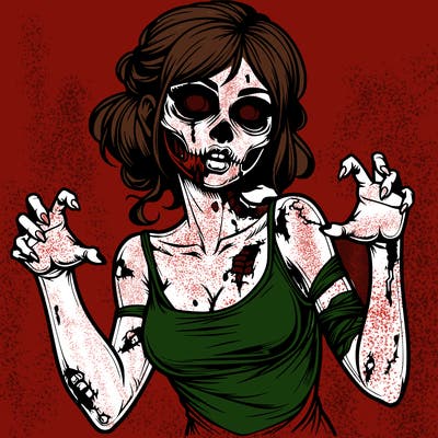 realistic zombie girl