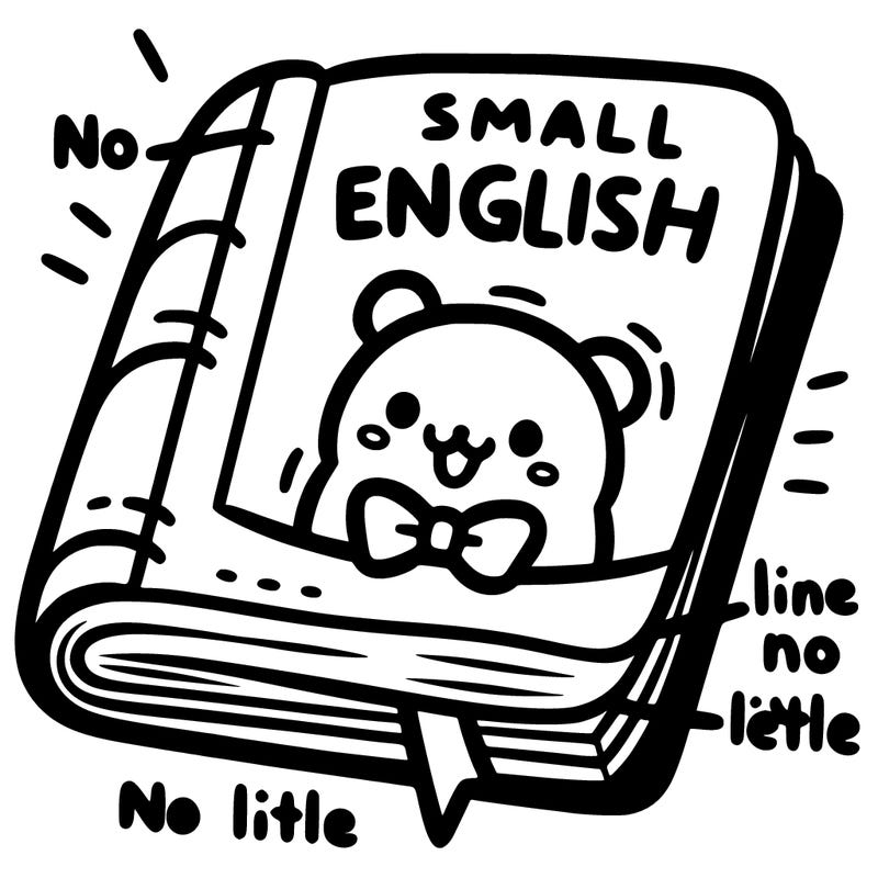 a small english book