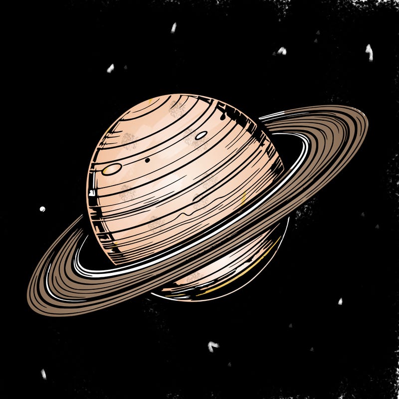 saturn realistic from space