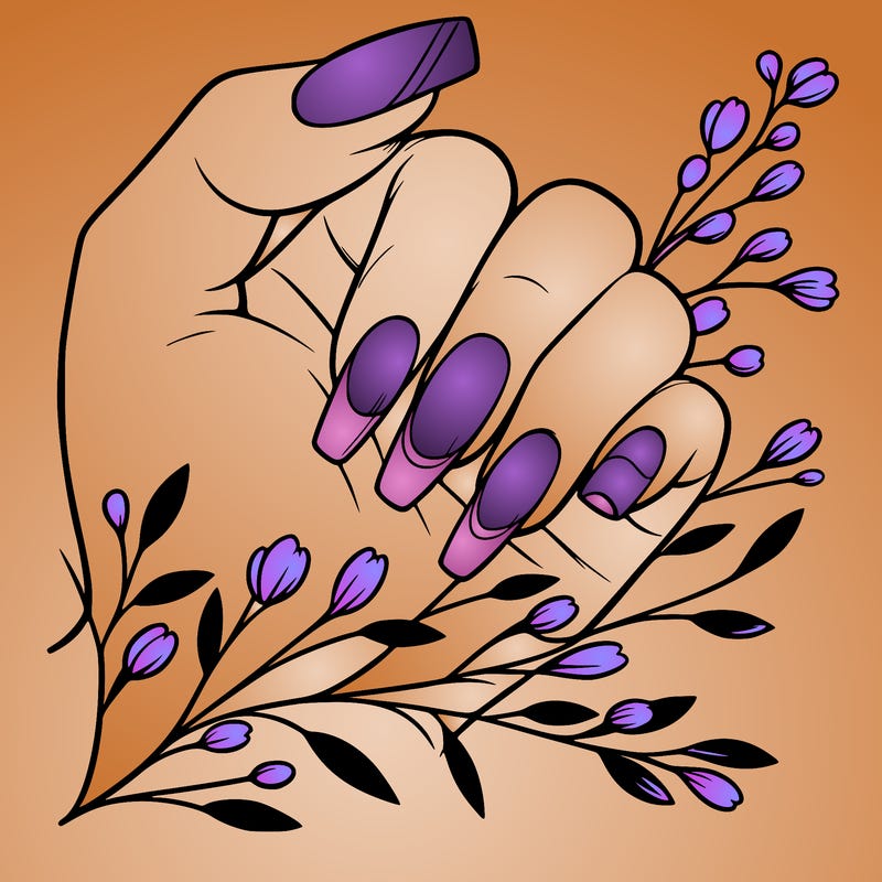 nails with french tip