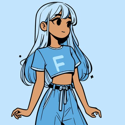 girl in a cute crop top