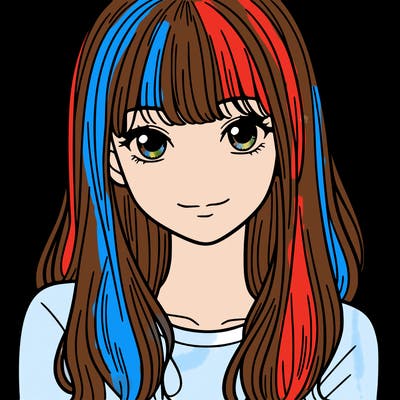 15 year old girl with bangs