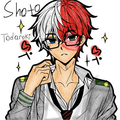 anime hot boy with glasses