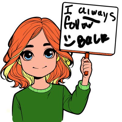 realistic girl holding up a sign