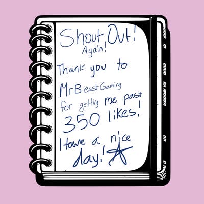 blank, realistic notebook