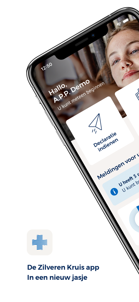 請求提出タイルを表示するZilveren Kruis健康保険アプリのUI表示