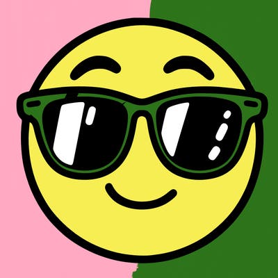 emoji with sunglasses