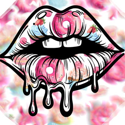 lips that look realistic and drip