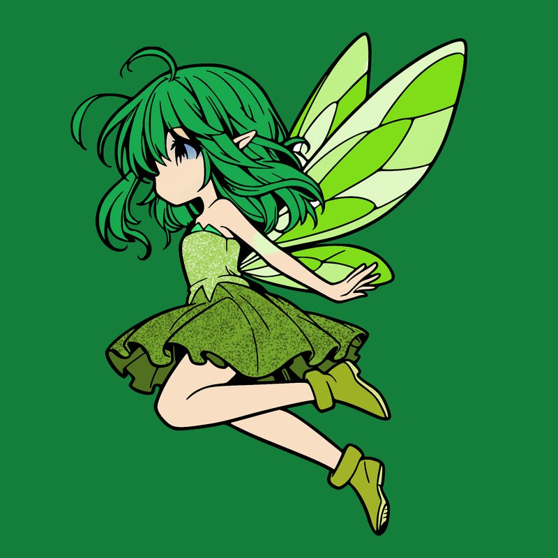 manga fairy flying