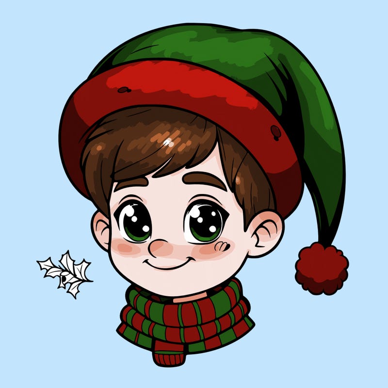 realistic christmas boy