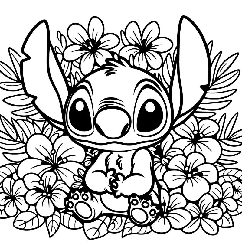 stitch with flowers