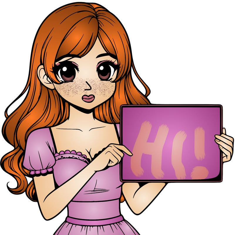 realistic pretty girl holding blank sign