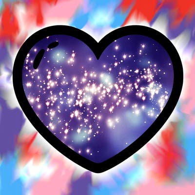 a blank heart