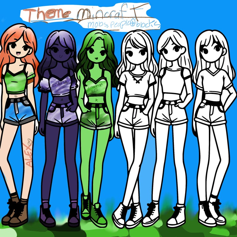 a group of girls wearing crop tops and shorts